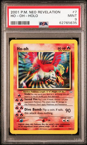 2001 POKEMON NEO REVELATION #7 HO-OH-HOLO PSA 9 - 635