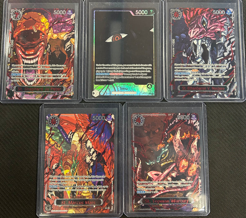 One Piece OP-13 Five Elders GOD PACK SET