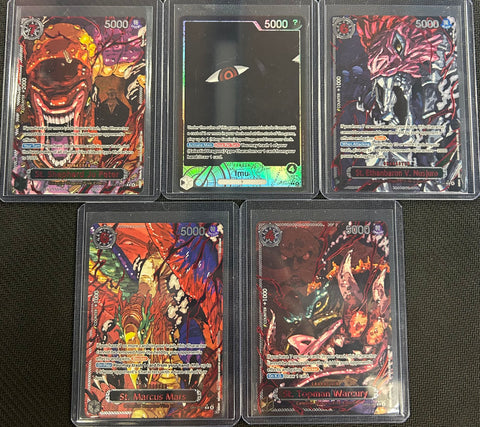 One Piece OP-13 Five Elders GOD PACK SET