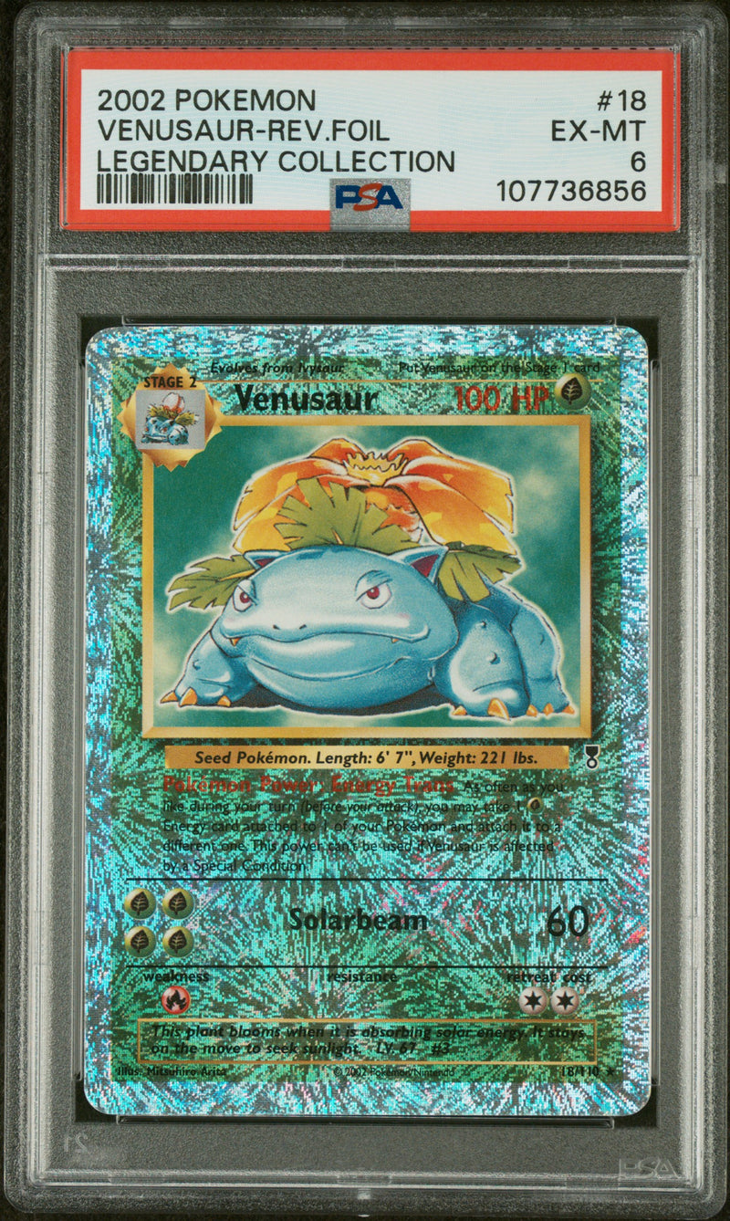 2002 POKEMON VENUSAUR-REV.FOIL LEGENDARY COLLECTION