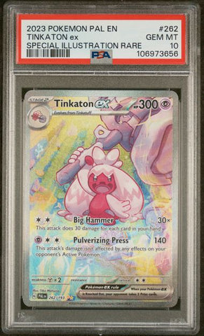 2023 POKEMON PAL EN-PALDEA EVOLVED #262 TINKATON ex SPECIAL ILLUSTRATION RARE PSA 10 - 656