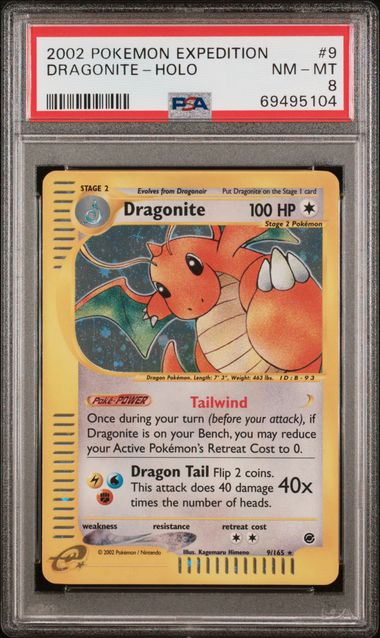 2002 POKEMON EXPEDITION DRAGONITE - HOLO