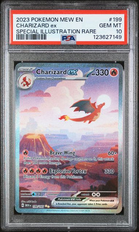 2023 POKEMON MEW EN-151 #199 CHARIZARD ex SPECIAL ILLUSTRATION RARE PSA 10 - 149