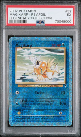 2002 POKEMON LEGENDARY COLLECTION #52 MAGIKARP-REV.FOIL LEGENDARY COLLECTION PSA 5 - 000