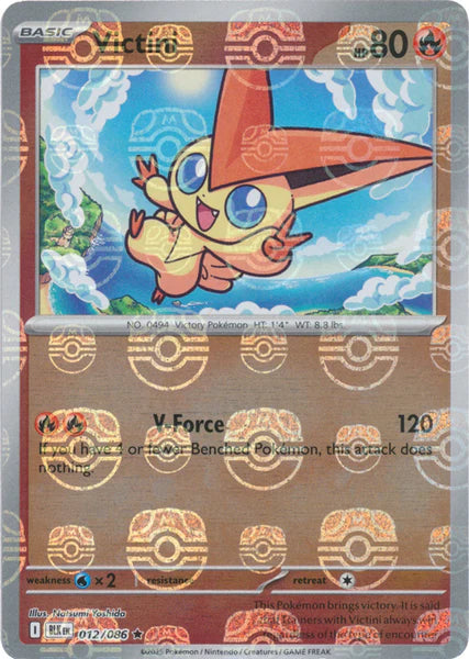 Victini (012/086) (Master Ball Pattern) [Scarlet & Violet: Black Bolt]