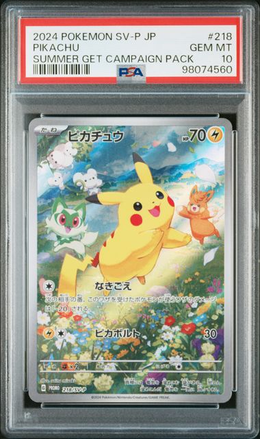 2024 POKEMON SCARLET VIOLET PROMO JAPANESE PIKACHU SUMMER GET CAMPAIGN PACK