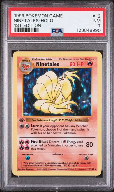 1999 POKEMON GAME NINETALES-HOLO 1ST EDITION