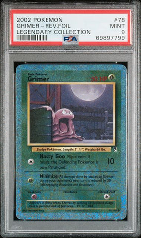 2002 POKEMON LEGENDARY COLLECTION #78 GRIMER-REV.FOIL LEGENDARY COLLECTION PSA 9 - 799