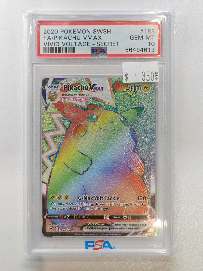 2020 POKEMON SWSH FA/PIKACHU VMAX VIVID VOLTAGE - SECRET