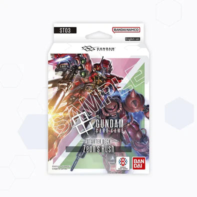 Gundam Card Game - Starter Deck - ST-03 - Zeon's Rush * Limit of 2 per person *