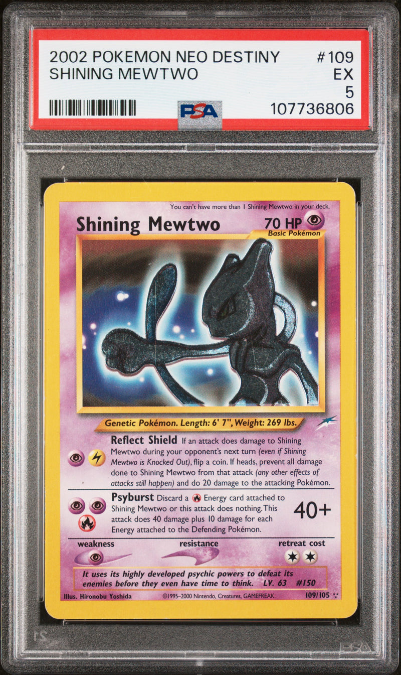 2002 POKEMON NEO DESTINY SHINING MEWTWO