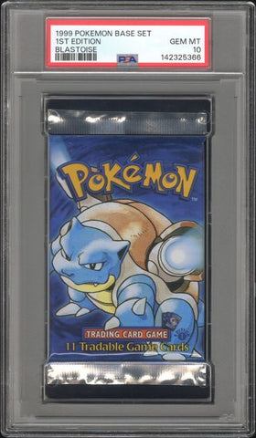 1999 Pokemon Base Set Pack 1ST EDITION: Blastoise