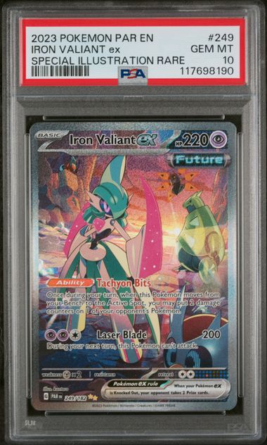2023 POKEMON PARADOX RIFT EN IRON VALIANT EX SIR
