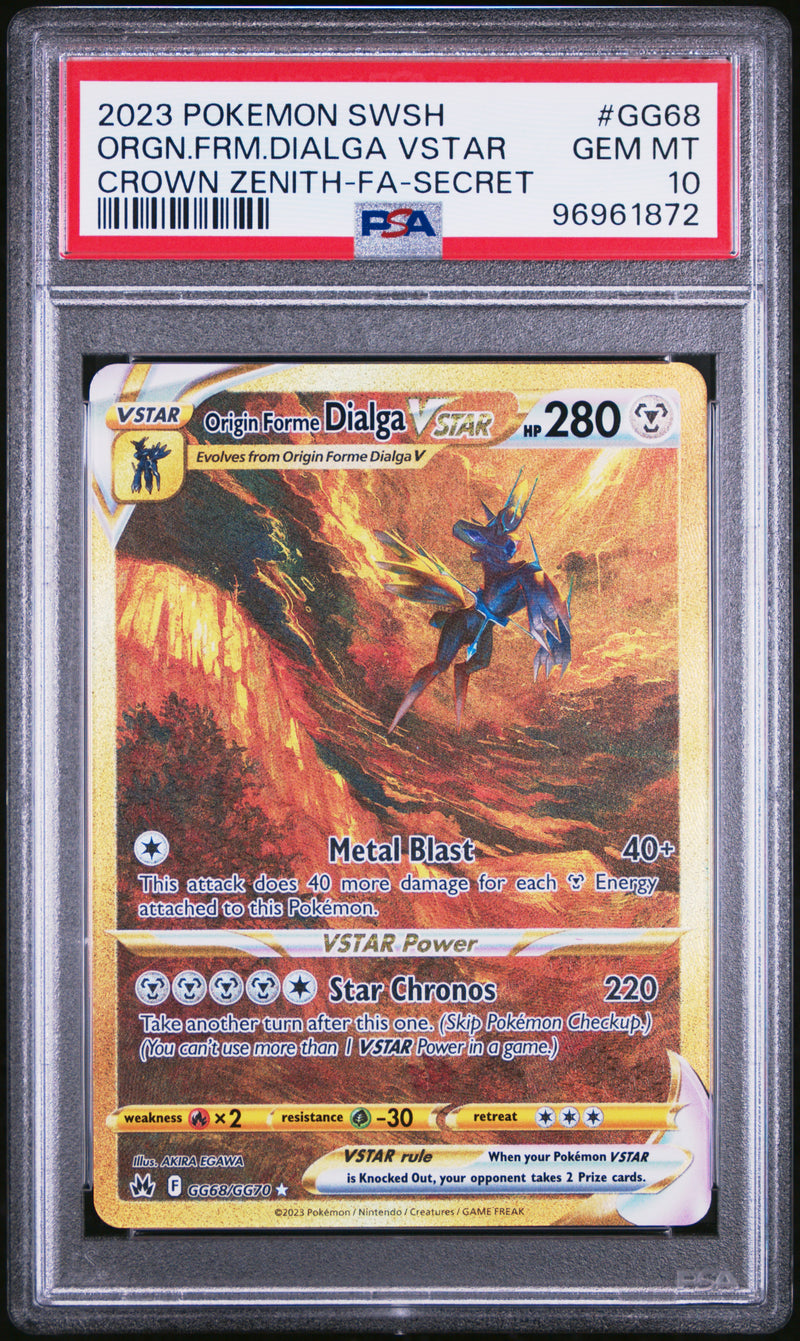2023 POKEMON SWSH ORIGIN FORME DIALGA VSTAR CROWN ZENITH SECRET