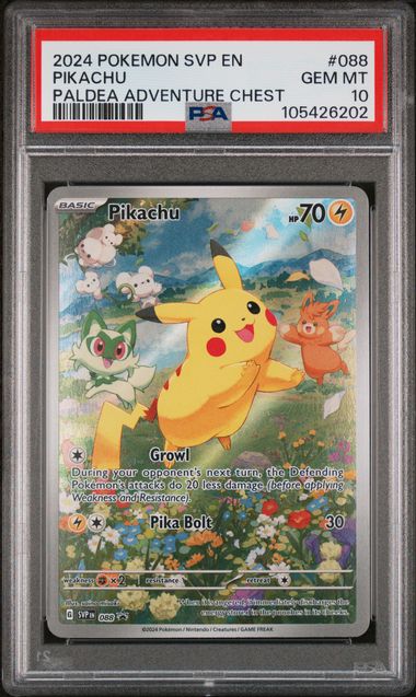 2024 POKEMON SVP EN-SV BLACK STAR PROMO - PIKACHU PALDEA ADVENTURE CHEST