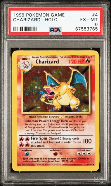 1999 POKEMON GAME CHARIZARD-HOLO