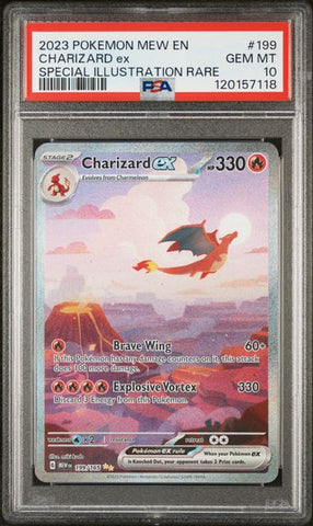 2023 POKEMON MEW EN-151 #199 CHARIZARD ex SPECIAL ILLUSTRATION RARE PSA 10 - 118