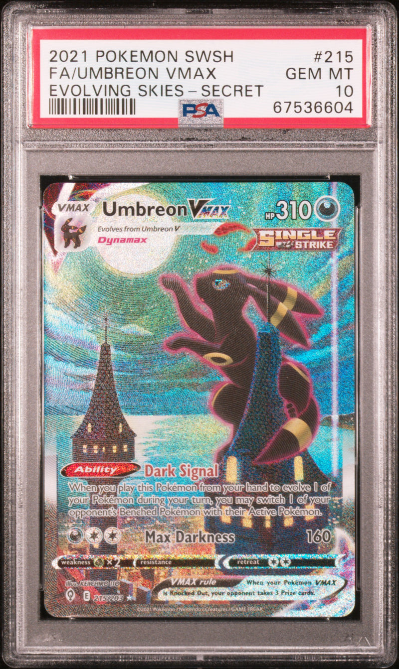 2021 POKEMON SWSH FA/UMBREON VMAX EVOLVING SKIES-SECRET