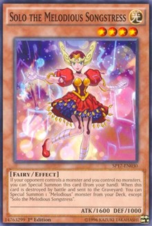 Solo the Melodious Songstress (Starfoil) [SP17-EN030] Starfoil Rare