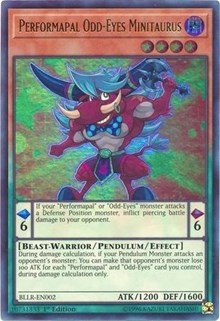 Performapal Odd-Eyes Minitaurus [BLLR-EN002] Ultra Rare