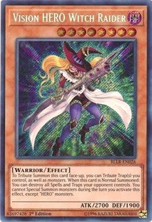 Vision HERO Witch Raider [BLLR-EN026] Secret Rare