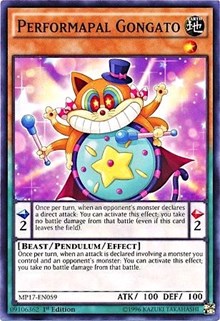 Performapal Gongato [MP17-EN059] Common