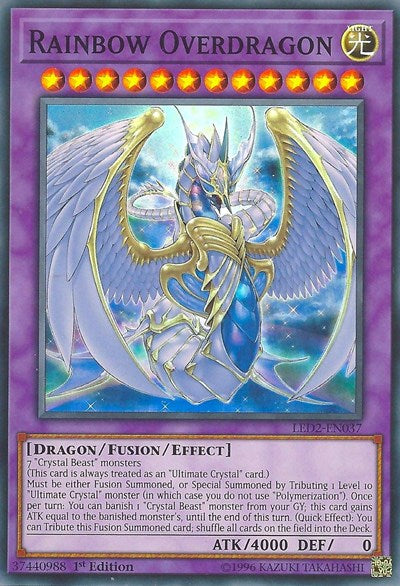 Rainbow Overdragon [LED2-EN037] Super Rare
