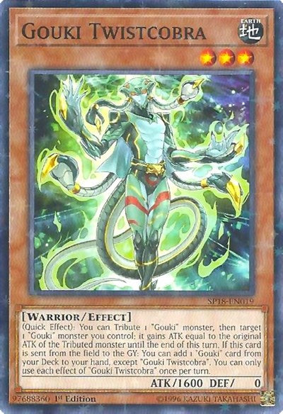 Gouki Twistcobra (Starfoil) [SP18-EN019] Starfoil Rare