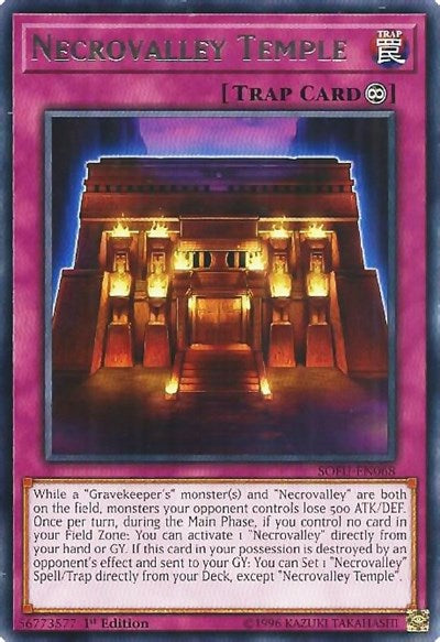 Necrovalley Temple [SOFU-EN068] Rare