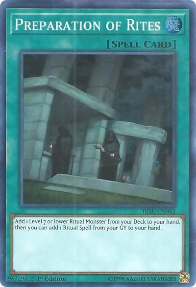 Preparation of Rites [HISU-EN042] Super Rare