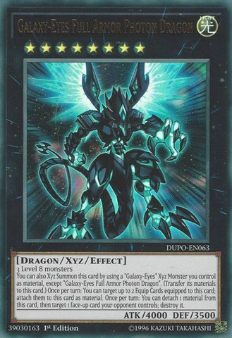 Galaxy-Eyes Full Armor Photon Dragon [DUPO-EN063] Ultra Rare