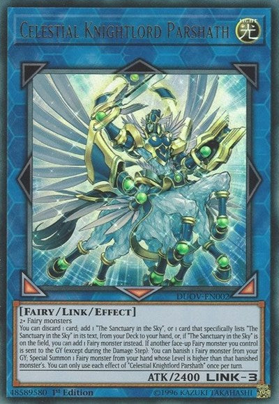 Celestial Knightlord Parshath [DUOV-EN002] Ultra Rare