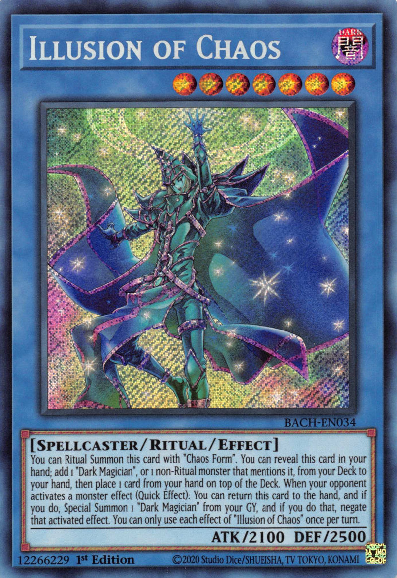 what makes yugioh cards valuable Illusion of Chaos [BACH-EN034] Starlight Rare